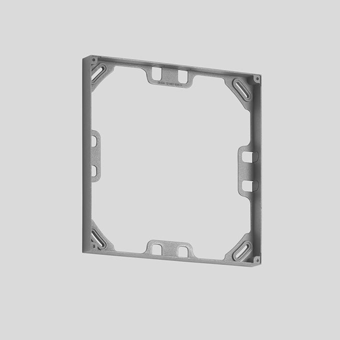 BEGA Aufbaurahmen si Kst L262mm B262mm 13639A H25mm