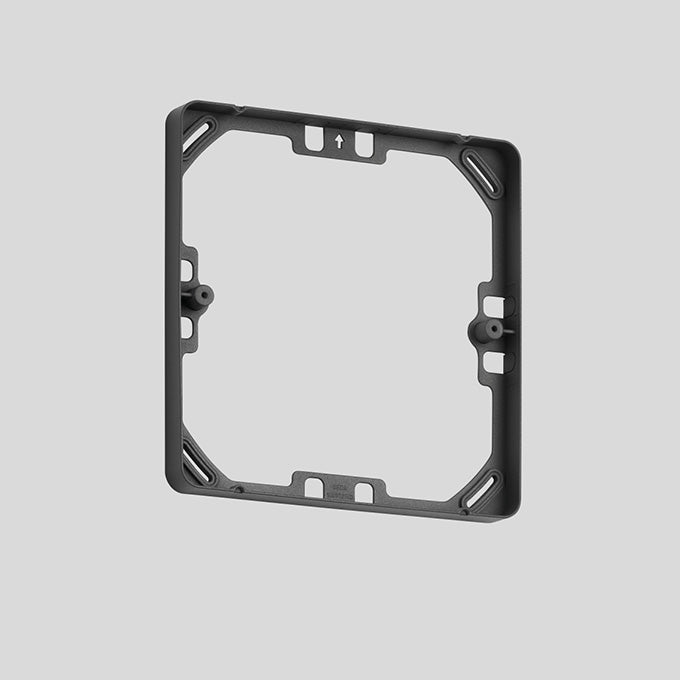 BEGA Aufbaurahmen graphit Kst L280mm 13672 B280mm H25mm