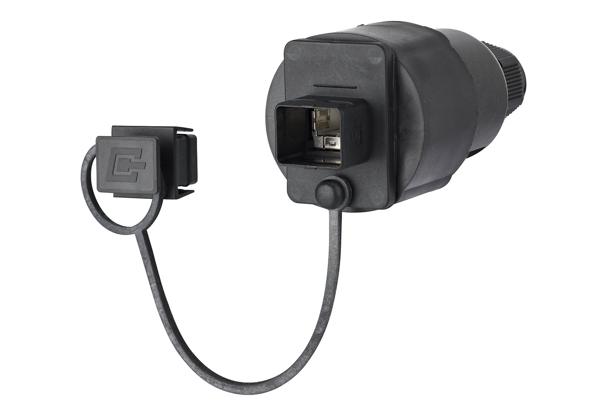 METZ CONNECT Datendose 1f Cat6A IP67 IDC 1401845512KE RJ45 m.Buchs/Kuppl Kst