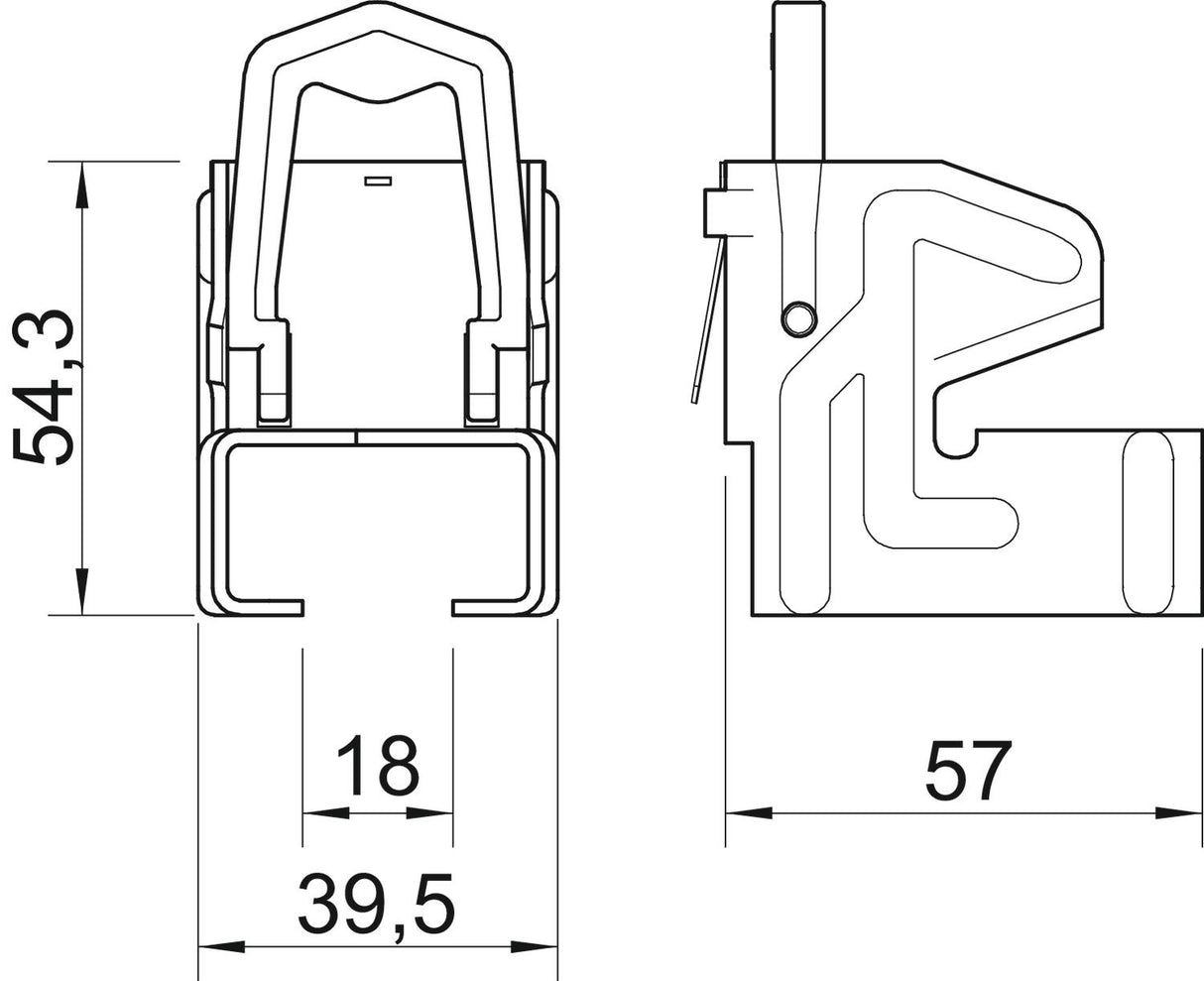 BETTERMANN Trägerklammer 10-19mm ST 328 2 Zn/AluLam