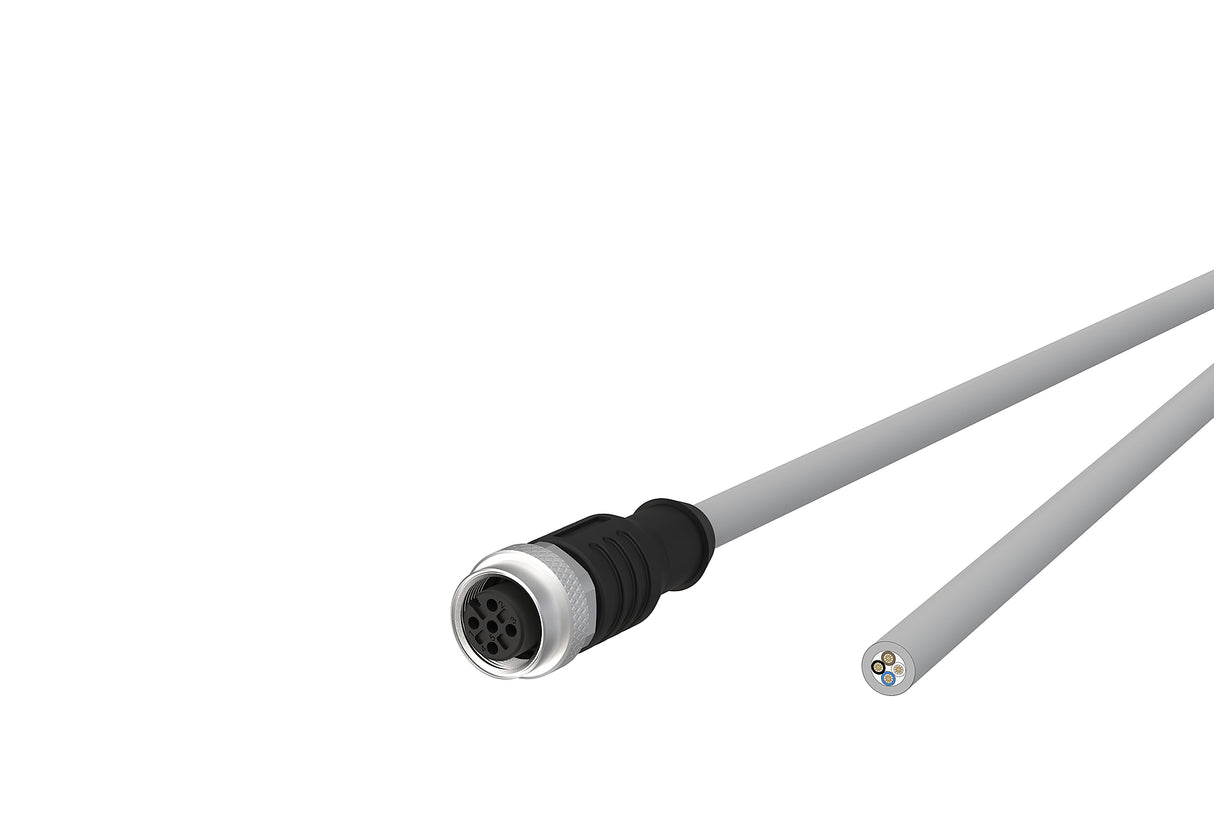 METZ CONNECT Sensor-Aktorkabel 4p 2m M12 142MIA20020 Female ger fr.Ende PVC