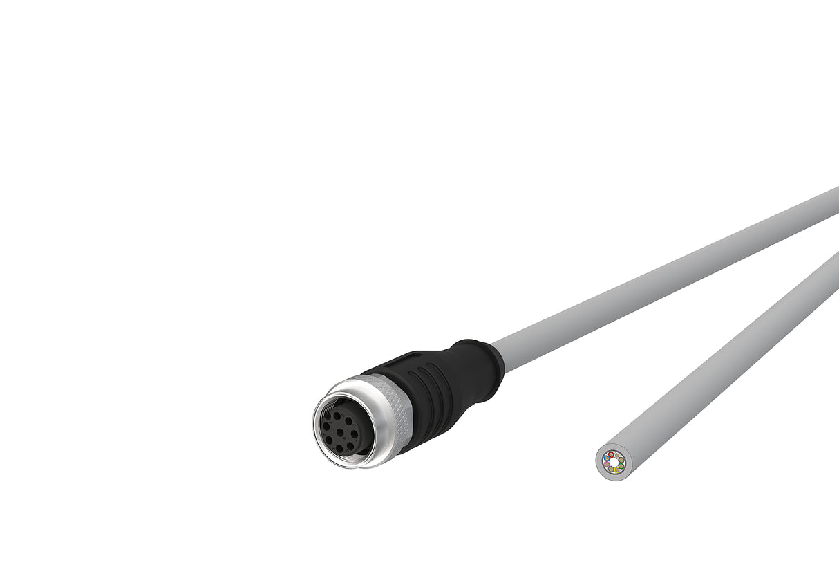 METZ CONNECT Sensor-Aktorkabel 8p 5m M12 142MNA20050 Female ger fr.Ende PVC