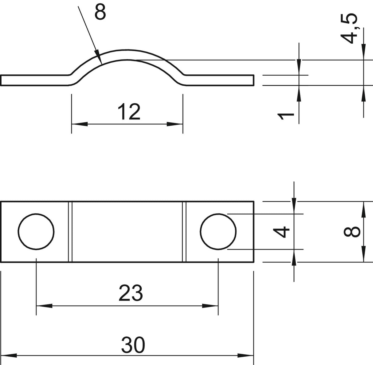 BETTERMANN Befestigungsschelle 1f 8mm 7902 8 G zweilappig ST hfr