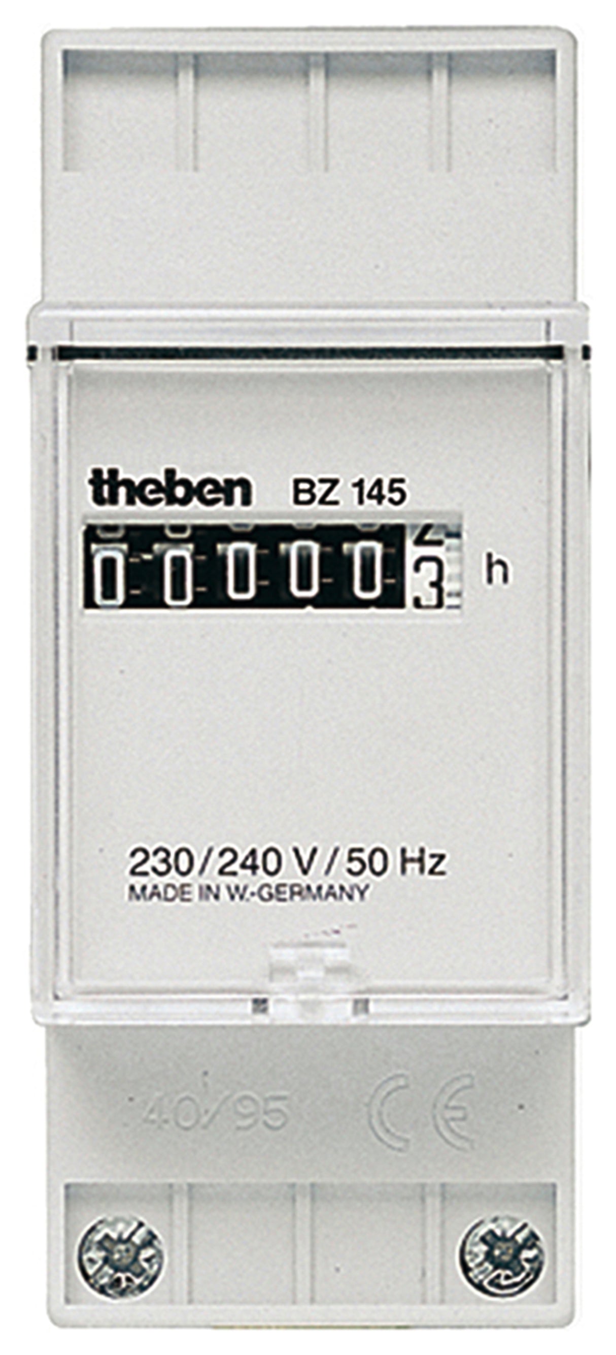 THEBEN Betriebsstundenzähler analog REG BZ 145 24V AC 24V 99999h IP65 netzsync
