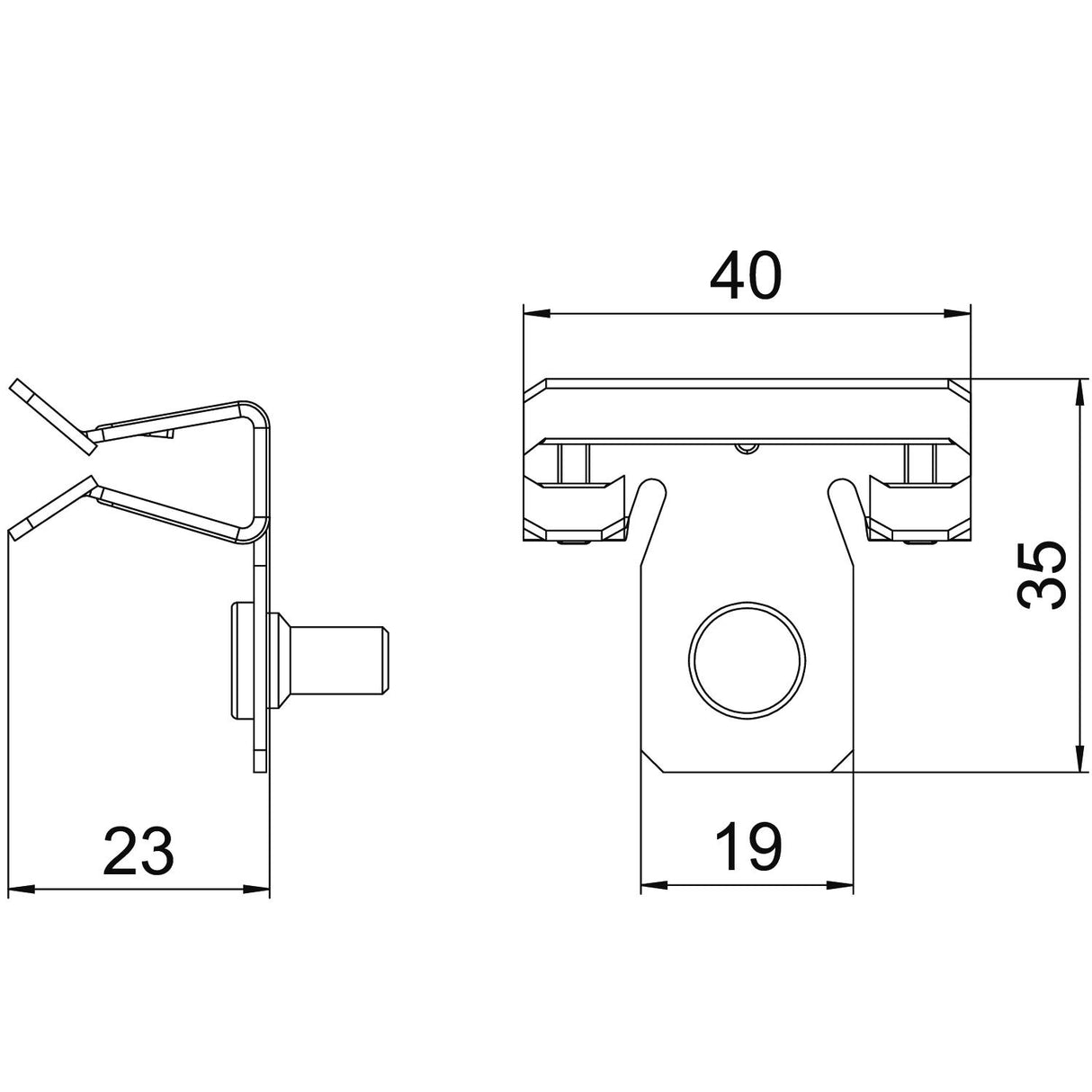 BETTERMANN Trägerklammer M6 1,5-4mm ST SCVTB 1,5-4 M6 Zn/AluLam