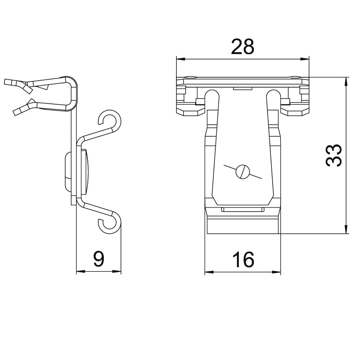 BETTERMANN Trägerklammer 1,5-4mm ST SCCT 1,5-4 Zn/AluLam