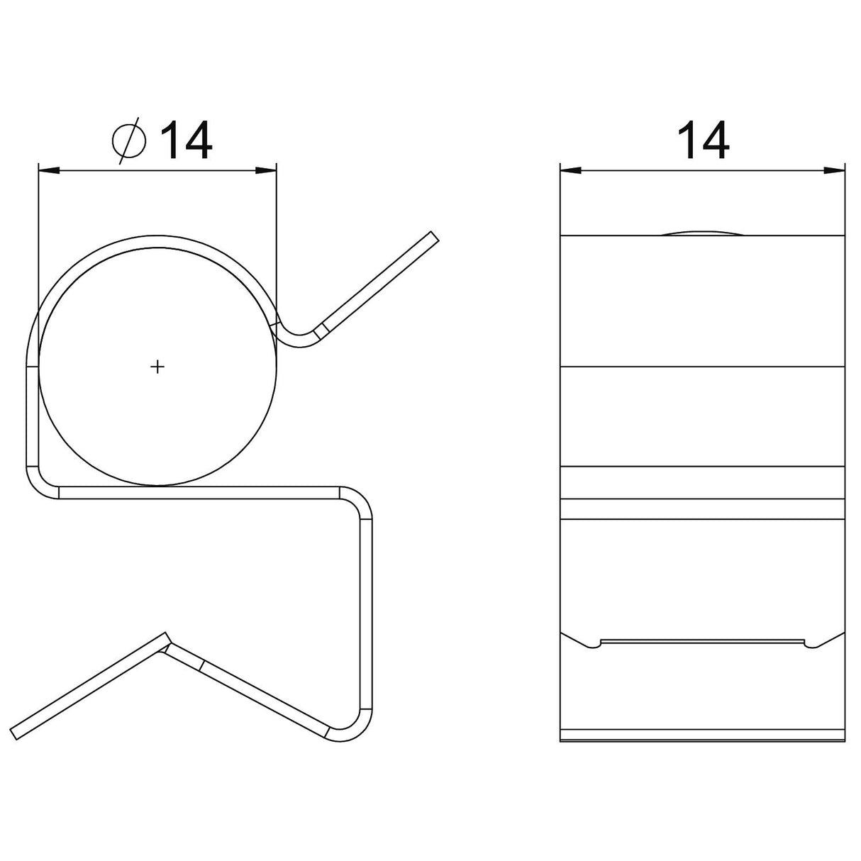 BETTERMANN Trägerklammer 12-14mm ST SCC 7,5-12 D14 7,5-12mm Zn/AluLam