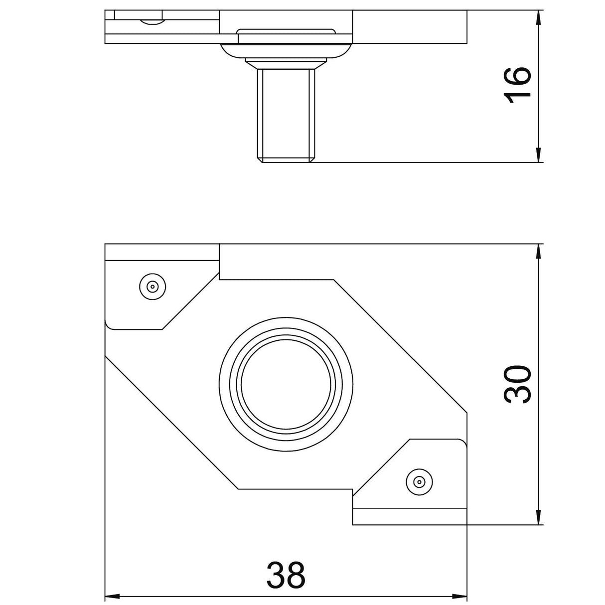 BETTERMANN Trägerklammer M6 ST Zn/AluLam SPC M6x9
