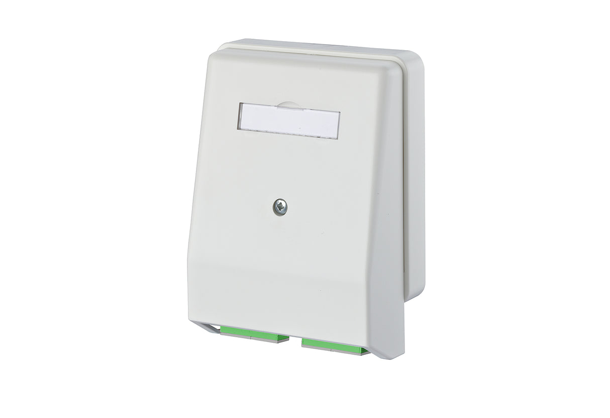 METZ CONNECT LWL-Anschlussdose 2xSC-D AP 150112F202-E ws abgew Wickelvorrat