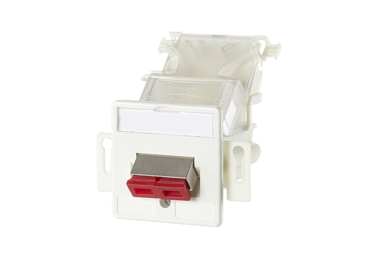 METZ CONNECT LWL-Anschlussdose 1xSC-D ws 150120C202-E Kanaleinb abgew Zentralpl