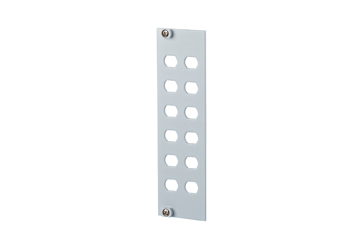 METZ CONNECT LWL-Frontplatte 12f ST 15024A0100-E Hutschiene max:12f