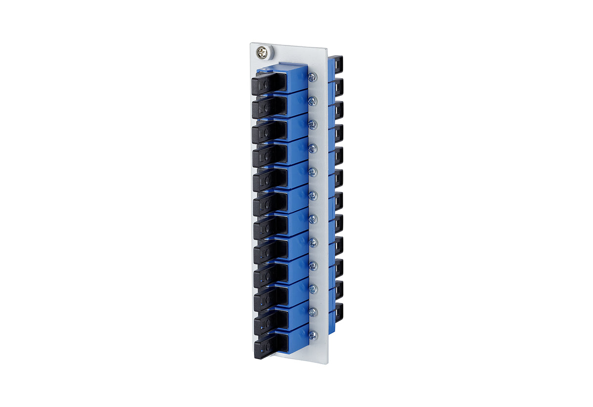 METZ CONNECT LWL-Frontplatte 12f E2000 15024A5812-E Hutschiene max:12f
