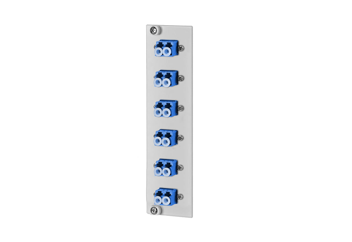 METZ CONNECT LWL-Frontplatte 6f LC-D OS2 15024A7406-E Hutschiene max:6f