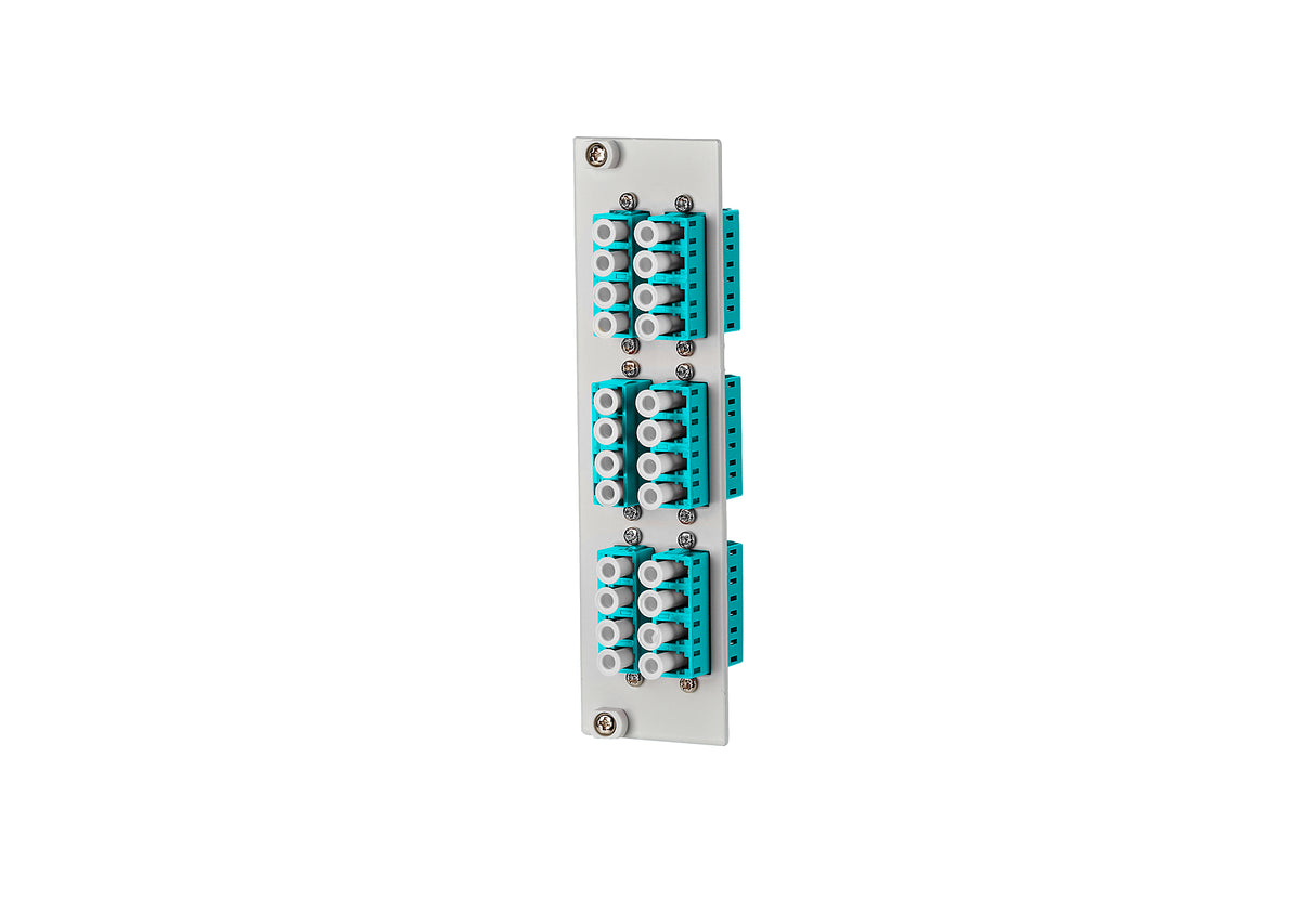 METZ CONNECT LWL-Patchpanel leer LC OM3 15024A7806-E Hutschiene max:6f