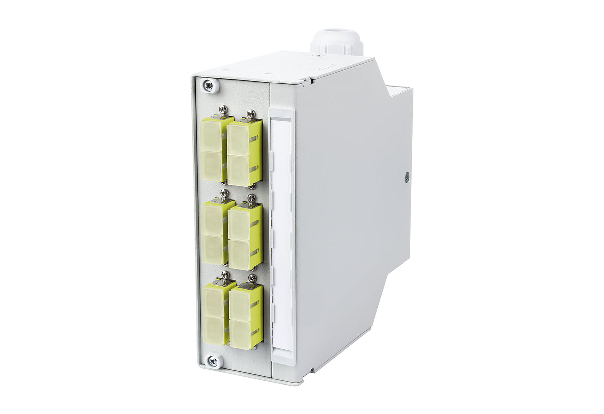 METZ CONNECT LWL-Patchpanel 6f SC-D OM5 15024A8BM06-E Hutschiene m.Pigtails