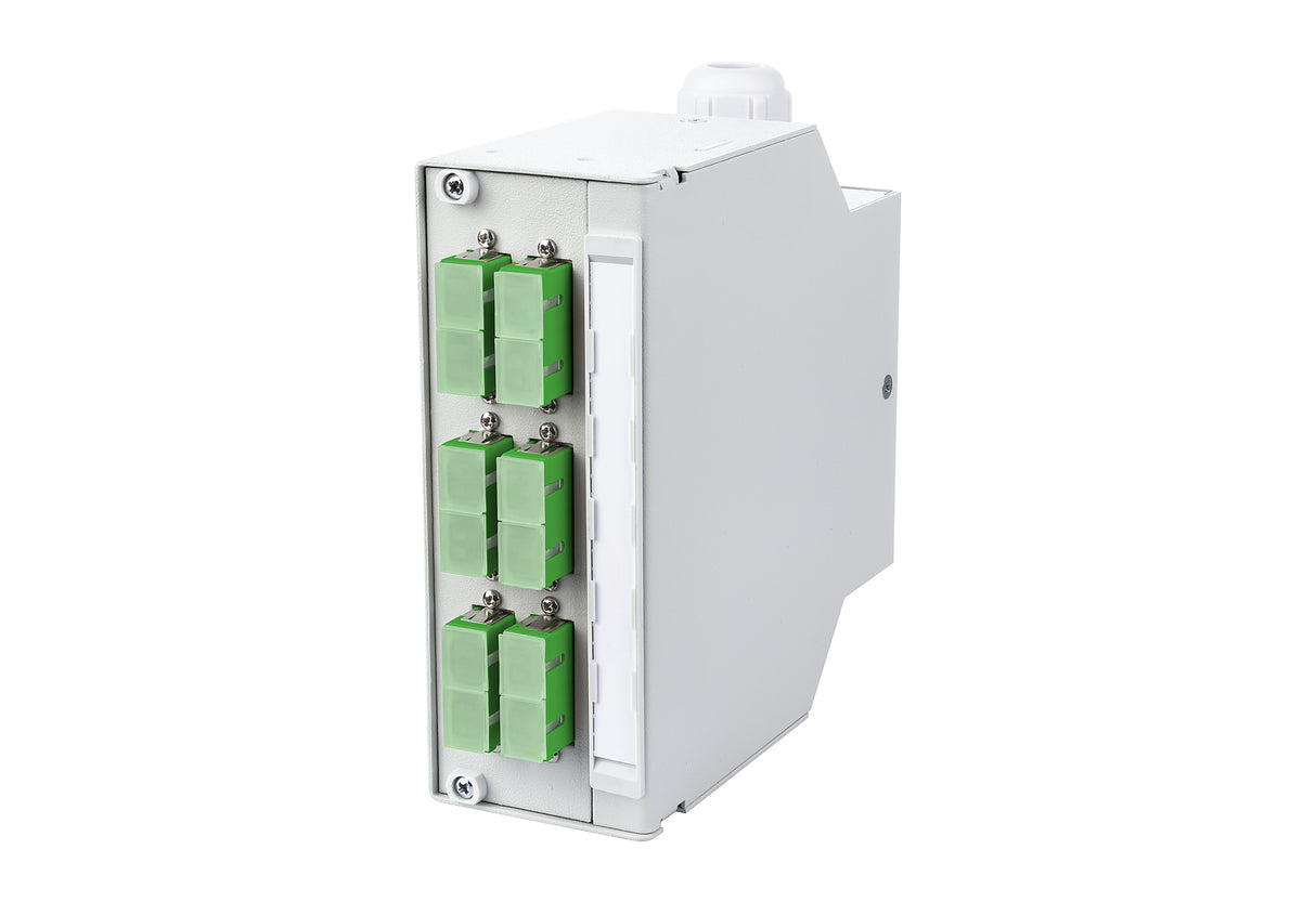 METZ CONNECT LWL-Patchpanel APC 6f SC-D 15024A9F206-E Hutschiene OS2 m.Pigtails