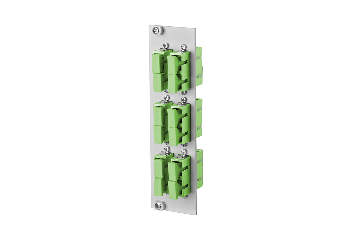 METZ CONNECT LWL-Frontplatte APC 6f SC-D 15024AF206-E Hutschiene OS2 max:6f