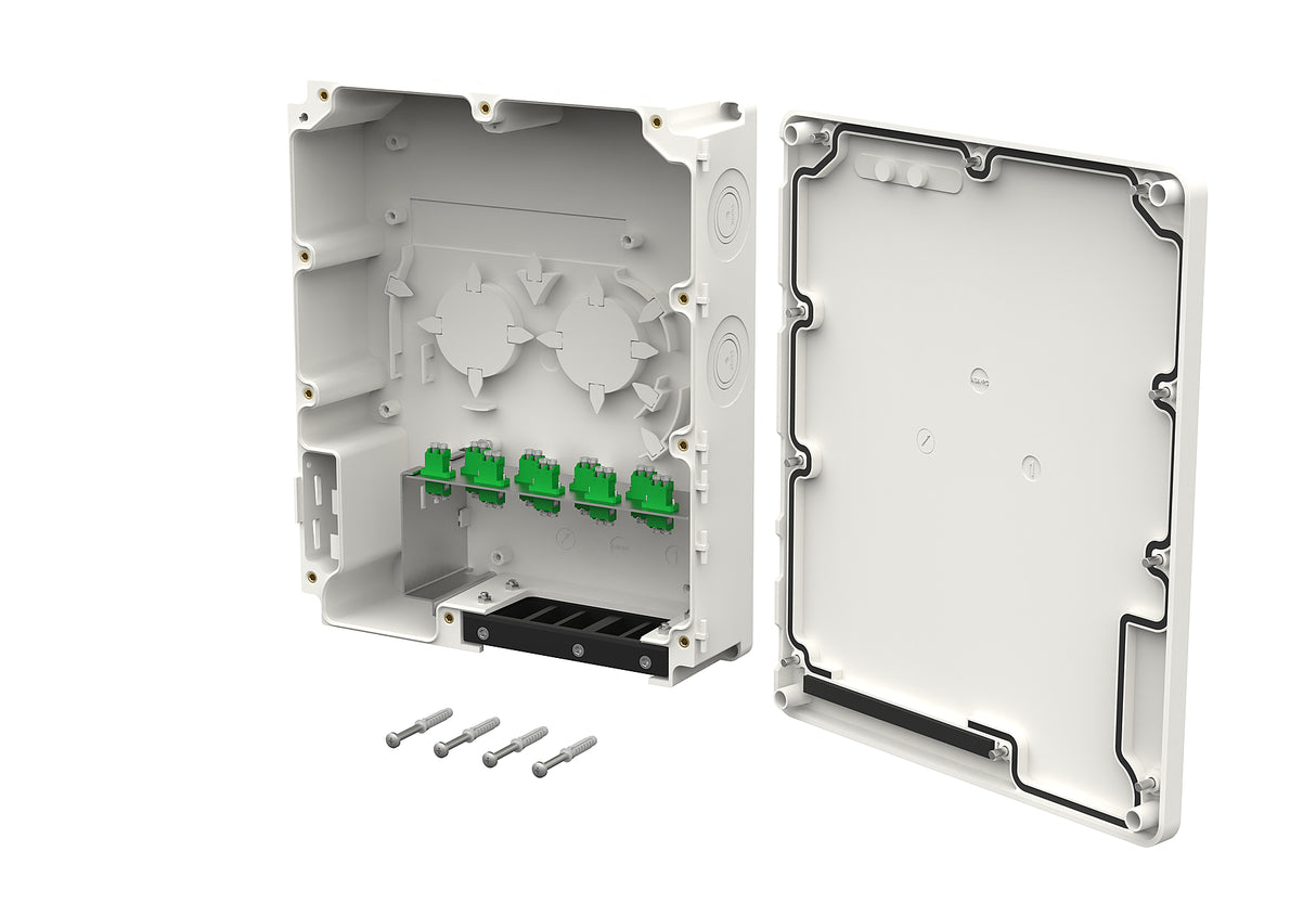 METZ CONNECT LWL-Patchpanel APC 9f LC-D 15036007609-B Wandmont OS2 max:9f