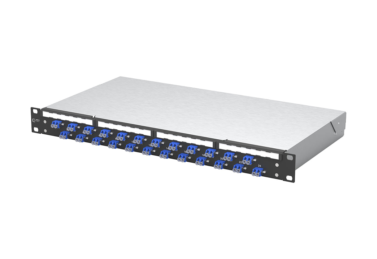 METZ CONNECT LWL-Patchpanel 24f LC-D OS2 1504507424-B 482,6mm(19), 1HE
