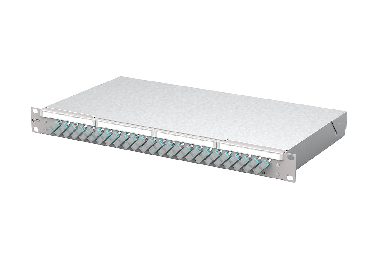 METZ CONNECT LWL-Patchpanel 24f SC-D OM3 150450BA24-E 482,6mm(19), 1HE max:24f