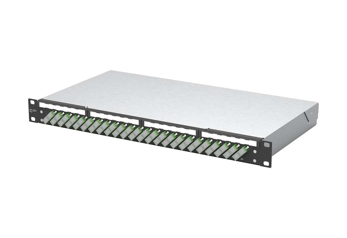 METZ CONNECT LWL-Patchpanel APC 24f SC-D 150450F224-B 482,6mm(19), 1HE OS2