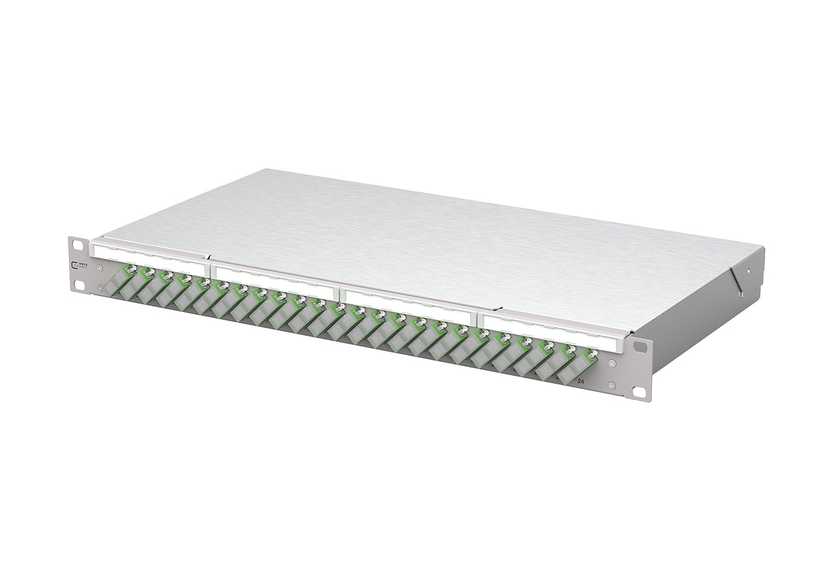 METZ CONNECT LWL-Patchpanel APC 24f SC-D 150450F224-E 482,6mm(19), 1HE OS2