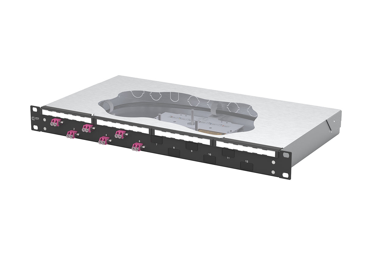 METZ CONNECT LWL-Patchpanel 6f LC-D OM4 1504577506-C 482,6mm(19), 1HE