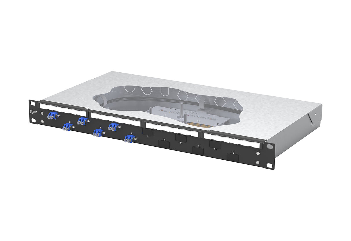 METZ CONNECT LWL-Patchpanel 6f LC-D OS2 1504597406-C 482,6mm(19), 1HE
