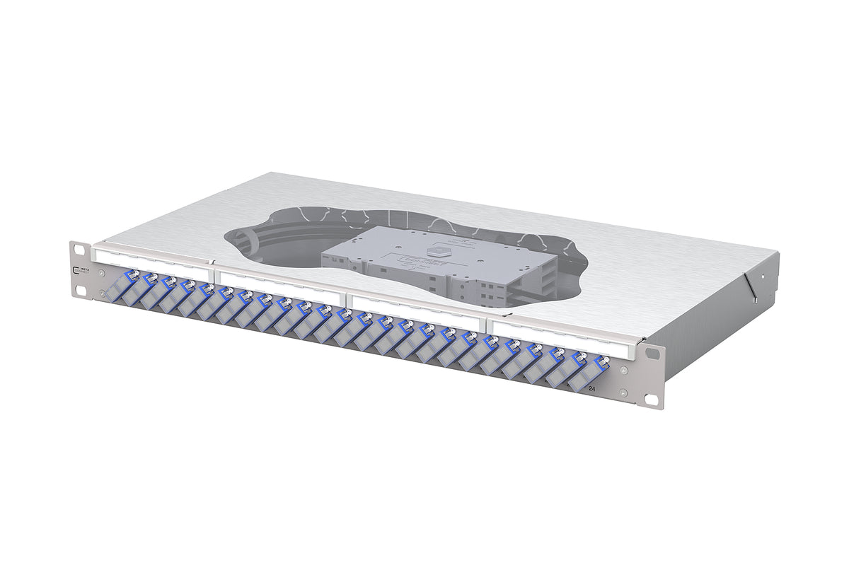METZ CONNECT LWL-Patchpanel 24f SC-D OS2 150459E224-E 482,6mm(19), 1HE max:24f