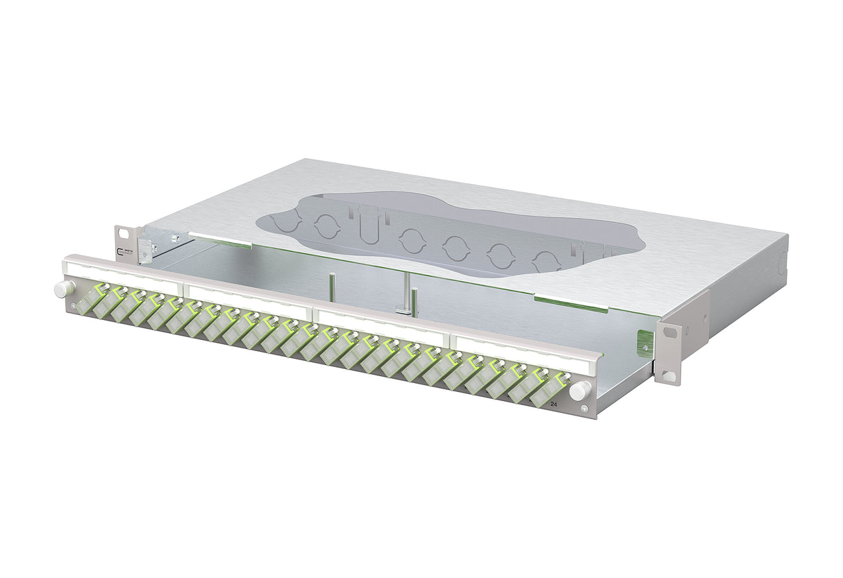 METZ CONNECT LWL-Patchpanel 24f SC-D OM5 150460BM24-E 482,6mm(19), 1HE