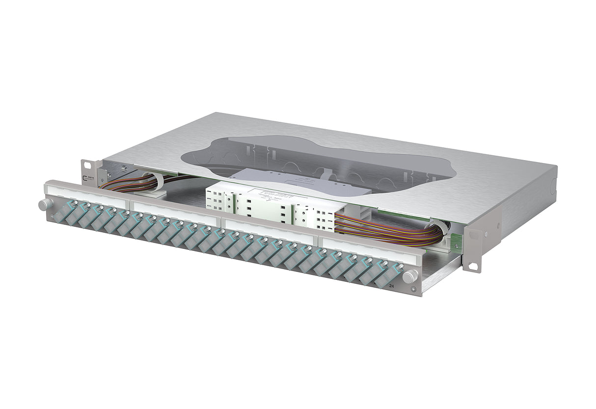 METZ CONNECT LWL-Patchpanel 24f SC-D OM3 150465BA24-E 482,6mm(19), 1HE max:24f