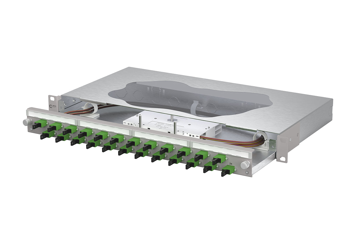 METZ CONNECT LWL-Patchpanel APC 24f OS2 1504695924-E 482,6mm(19), 1HE E2000