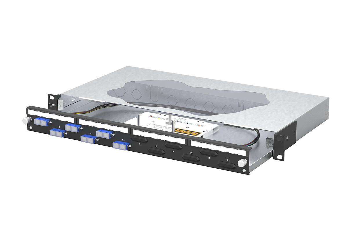 METZ CONNECT LWL-Patchpanel 6f SC-D OS2 150469E206-C 482,6mm(19), 1HE
