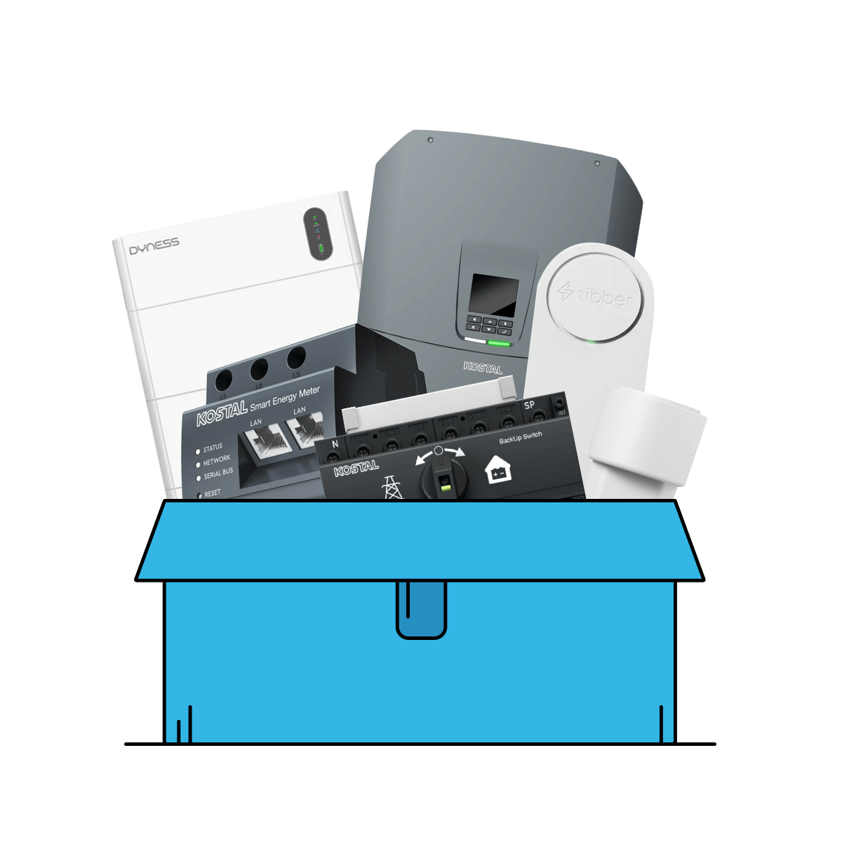 Tibber x Kostal x Dyness (CT+Plenticore G3 S 4-7 kW mit Tower Pro 11)