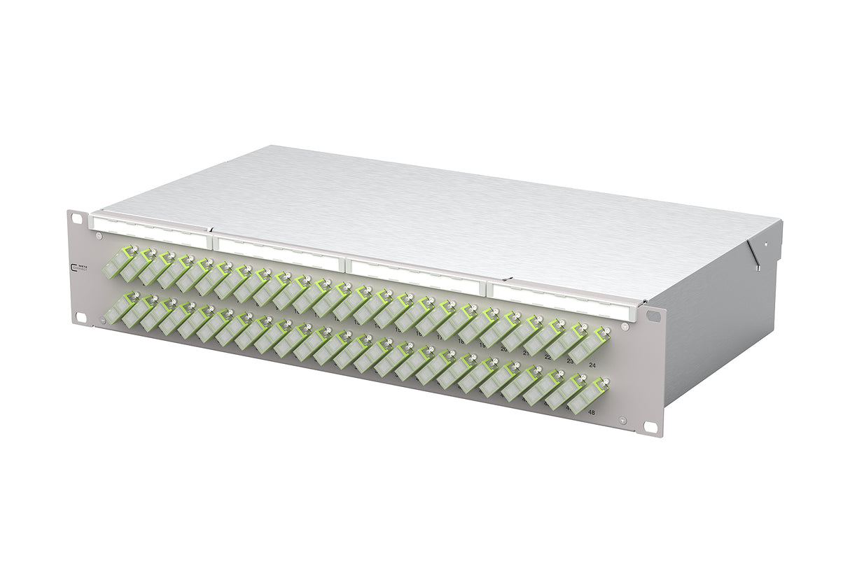 METZ CONNECT LWL-Patchpanel 48f SC-D OM5 150480BM48-E 482,6mm(19), 2HE