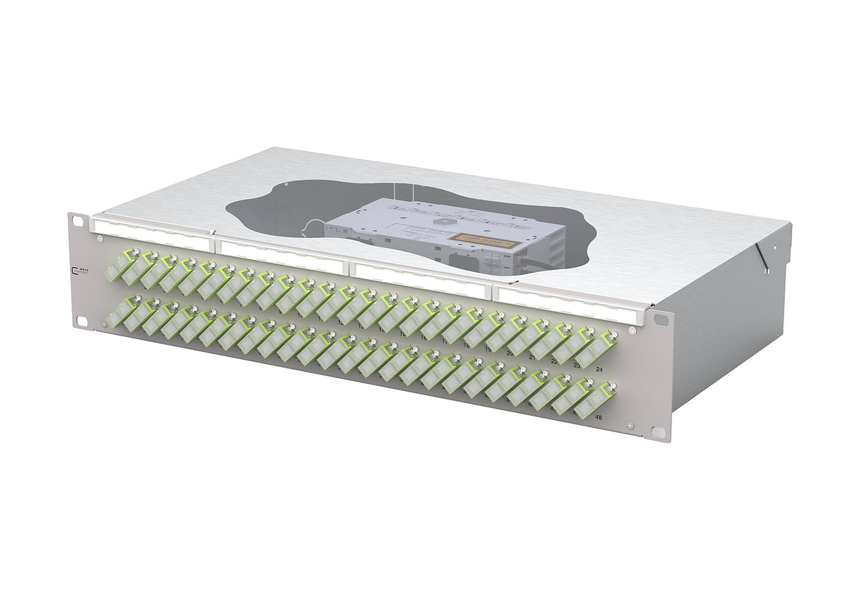 METZ CONNECT LWL-Patchpanel 48f SC-D OM5 150488BM48-E 482,6mm(19), 2HE
