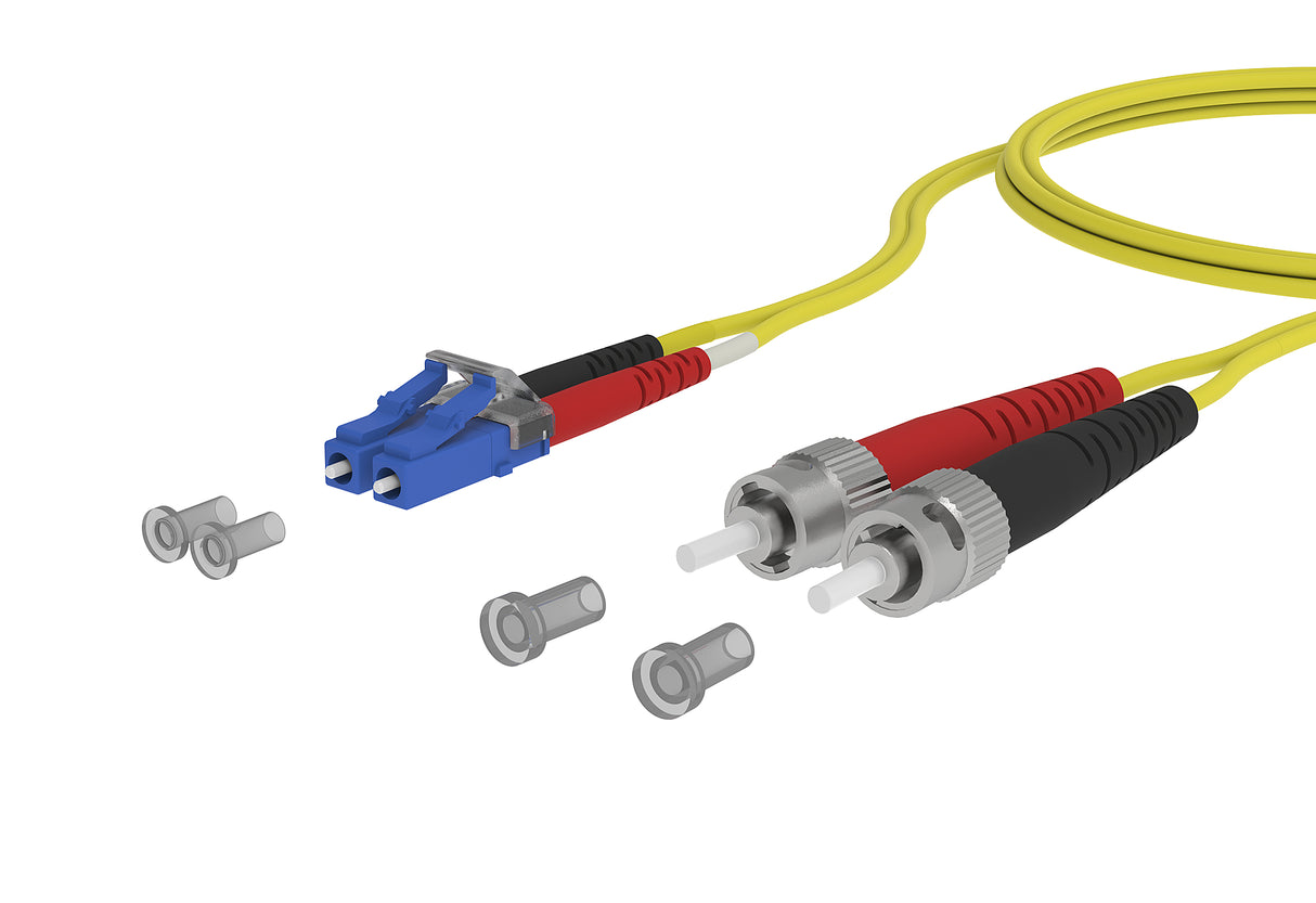 METZ CONNECT LWL-Patchkabel LC-D/ST SM 151P1JOAO50E OS2 5m ge
