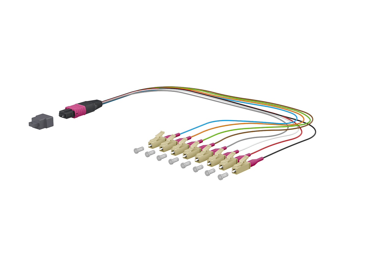 METZ CONNECT LWL-Pigtail LC 50/125 OM4 151S48MJO003A 0,3m Aderpigtail