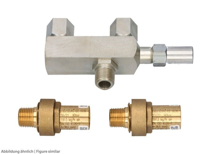 Wechselventilkit 90 bar 1/2NPT 1 WV und 2 SV 1/2NPT