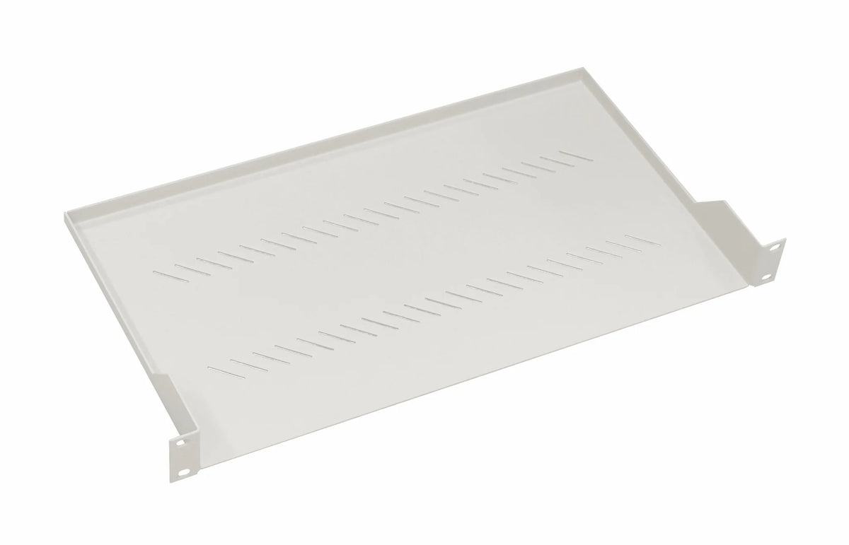 19" Fachboden Fix, bis 20kg Last,T=250mm,Low Profile,RAL7035