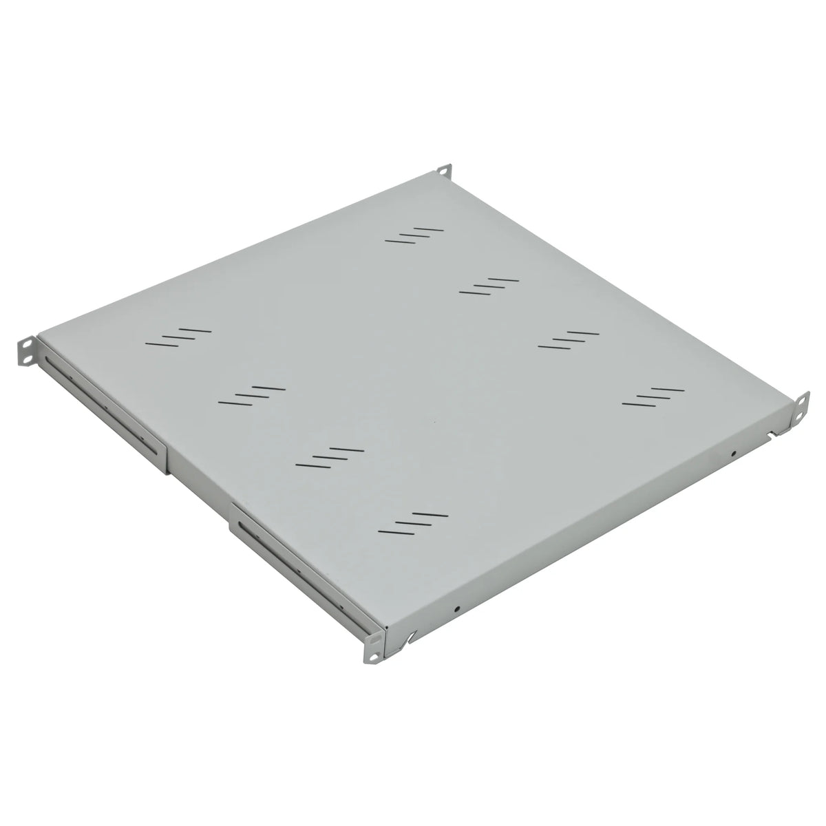 19" Fachboden Fix, bis 80kg Last, T=950mm, 1HE, RAL7035