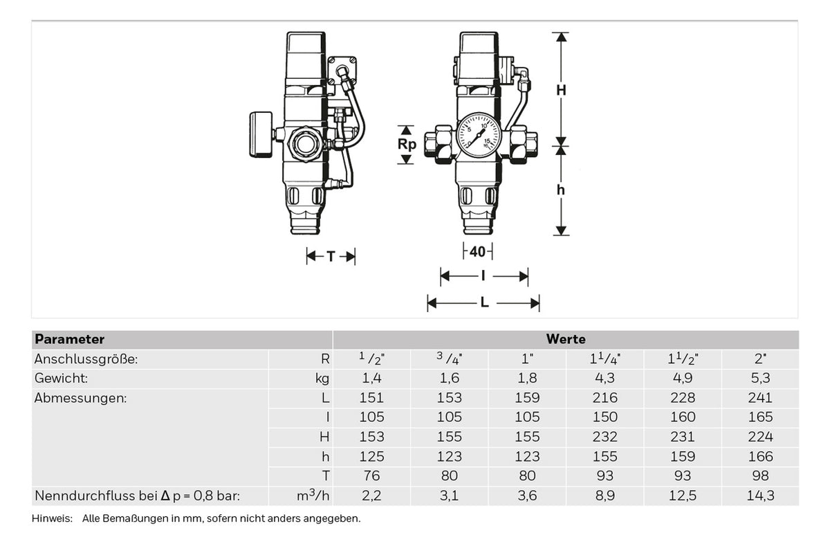Honeywell vollaut. Rohrtrenner R 295 H DN 50 (R 2) | R295H-2A