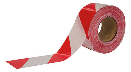 CIMCO Trassenwarnband Streifen 75mm 182780 rt/ws