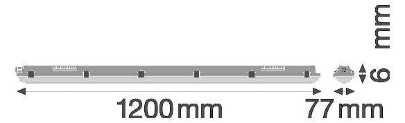 LEDVANCE LED-Feuchtraumleuchte 20W 4000K DP VAL 1200 20W 4000K IP65 2400lm gr