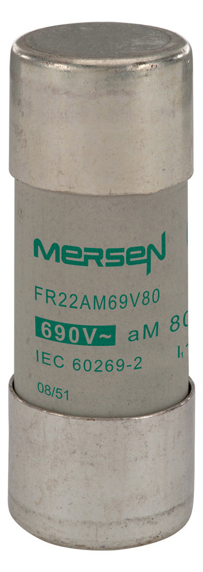 MERSEN Keramiksicherung T 80A 690V AC FR22AM69V80 22x58mm