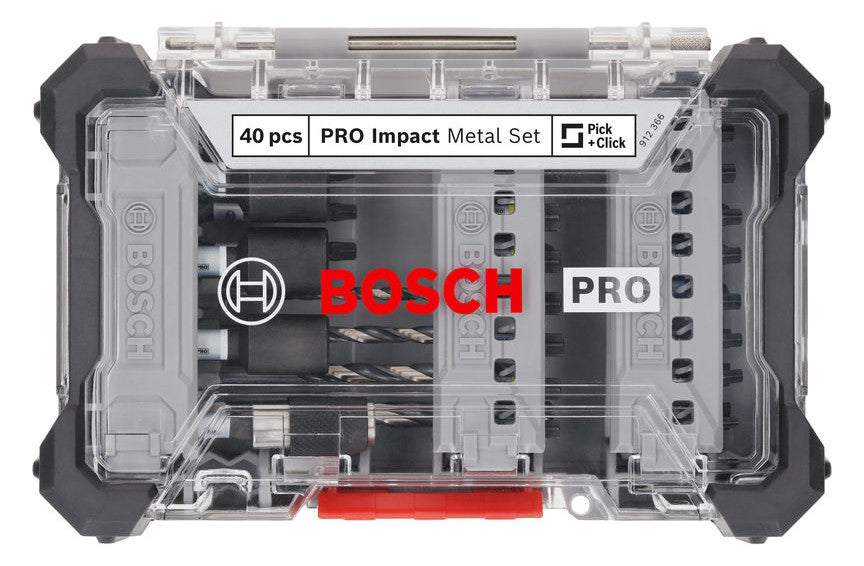 BOSCH-EW Werkzeugset 40tlg Bohrer 4xHSS BOHRER-/SCHRAUB Box