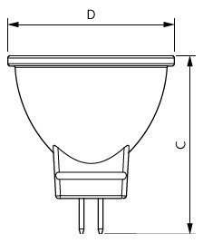 PHILIPS-LM LED-Reflektorlampe GU4 2,3W F CorePro LED spot 2.3-20W 827 MR11 3 2700