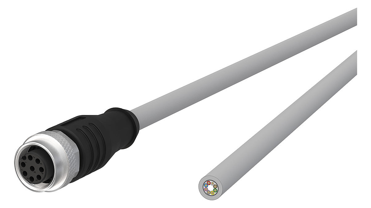 METZ CONNECT Sensor-Aktorkabel 8p 10m 142MNA20100 M12 Female ger fr.Ende PVC