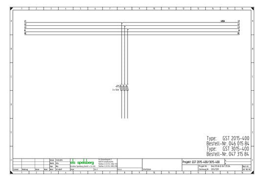 SPELSBERG Lasttrenngehäuse NH000 400A GST 3015-400 Plus 690V 320x179x440mm