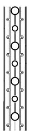 WALRAVEN Montageband kunststoffummantelt 19x3,0 10m gleichm. Lochbild (4,5 + 6,5)